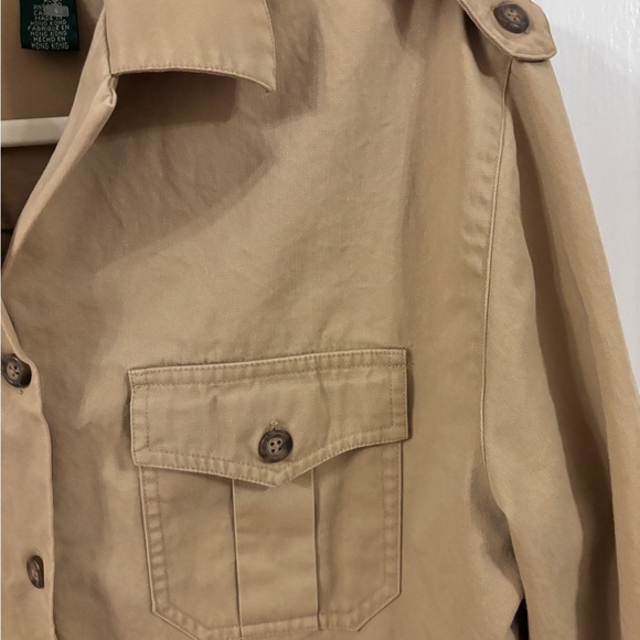 Vintage Lauren Ralph Lauren Safari Jacket Oversized Small khaki - Picture 2 of 9